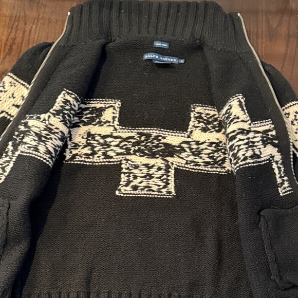 Ralph Lauren Blue Label Hand Knit Zip Up Sweater Size Small - Picture 5 of 10